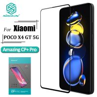 ~ Nillkin กระจกนิรภัยกันรอยนิ้วมือ ป้องกันแสงสะท้อน CP+ Pro 9H แบบเต็มจอ สําหรับ Xiaomi POCO X4 GT 5G