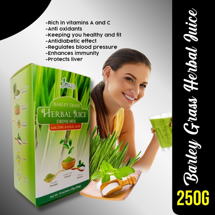 Barley Grass Herbal Juice | 10 sachets | Drink Mix | with Insulin ...