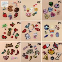 1 set Package Embroidery Iron On Patches Sewn Applique Cute Logo Food Uniform DIY Embroidered Patch 5211028☒✖┋