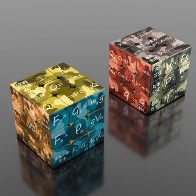 [ ของเล่น ] องค์ประกอบทางเคมีคณิตศาสตร์ฟิสิกส์สูตรนักเรียน Rubiks Cube ของเล่นบุคลิกภาพลำดับที่สาม Rubiks Cube ของขวัญสำหรับเด็ก