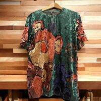 เสื้อกำมะหยี่ 3XL-5XL คอกลม อก 42-50 น้ว New with Tag มีลายหน้า-หลัง