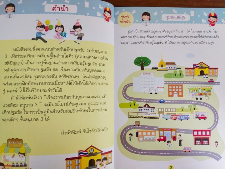 หนังสือเด็ก-ชุด-สาระการเรียนรู้ปฐมวัย-เรื่องราวเกี่ยวกับบุคคลและสถานที่แวดล้อม-อนุบาล-3-ราคาปก-135-บาท