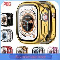 PDG ฝาครอบเต็มรูปแบบ เคสทีพียู สมาร์ทสมาร์ทโฟน บัมเปอร์ ตัวป้องกันหน้าจอ ของใหม่ สายนาฬิกาข้อมือสาย เคสป้องกันรอย สำหรับ APPLE WATCH ultra 49mm สมาร์ทวอทช์