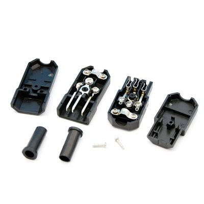 ；【‘； IEC Straight Cable Plug Connector C13 C14 10A 250V Black Female Male Plug Rewirable Power Connector 3 Pin AC Socket