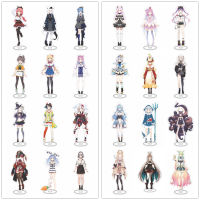 【ซื้อ 3 แถม 1】New Hololive Gamers  Ookami Mio  Shirakami Fubuki Nekomata Okayu  Inugami Korone  Vtuber ตัวละคร 15 ซม. Solo อะคริลิค Standee ขาตั้งอะนิเมะของสะสมจี้ขนาดเล็ก