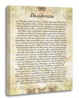 พิมพ์ศิลปะบนผืนผ้าใบสำหรับติดกำแพงสันติภาพ Desiderata ด้วยความรักอย่างระมัดระวังสร้างแรงบันดาลใจให้บทกวีงานศิลปะสำหรับบ้านการตกแต่ง12X1