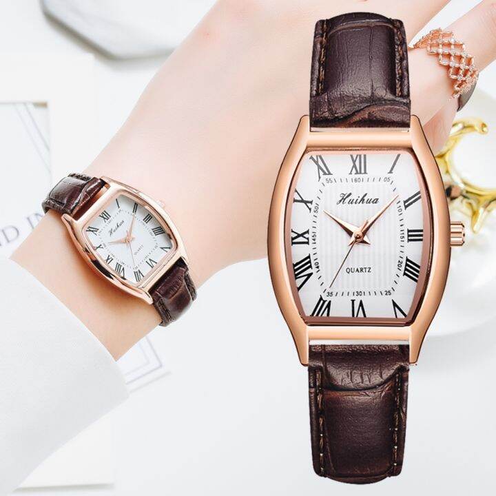 a-decent035-casual-women-39-sbraceletstrap-ovalladieswomen-clock-wristrelogio-feminino-brown-clock