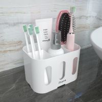 Toothbrush Holders for Bathrooms Tooth Brushing Holder Bathroom Organizer Countertop Electric Tooth Brush Holder with 5 Slots