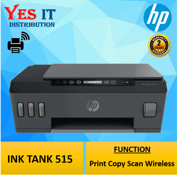 HP Smart Tank 515 Wireless AIO Printer (Print,Scan,Copy,Wireless) | Lazada
