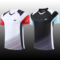 Yonex เสื้อแบดมินตันแขนสั้นเสื้อสำหรับทั้งหญิงและชายใหม่2023ฉบับภาษาเกาหลีเสื้อผ้าติดเสื้อยืดสวมสบายเสื้อแห้งเร็วระบายอากาศดีการแข่งขันชิงแชมป์