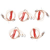 5Pcs Fishhooks Stainless Steel Rigs Swivel Fishing Tackle Lures Pesca Baits Single Combination String Hook With 5 Small Hook