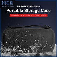 MCR ไมโครโฟนเคสกระเป๋าเก็บของแบบพกพากันกระแทก Travel Organizer เข้ากันได้สำหรับ Rode Wireless Go Ii ไมโครโฟนไร้สาย