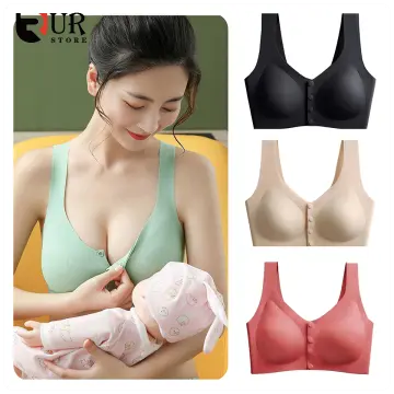 High Quality Plus Size Nursing Bra Breathable Women Breastfeeding Underwear  Seamless Maternity Bra Push Up