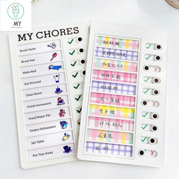 J2UQR3 Stick-on Portable Behavior Reusable Schedule List Daily Planner ...