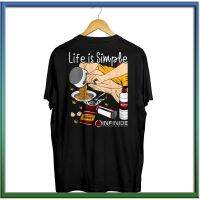 974LIFE IS SIMPLE Kaos Distro Summer Beach Cotton Combs 24s Premium Limited Edition ขนาดใหญ่ Baju สำหรับผู้ชายและผู้หญิงเย็นล่าสุด 2022 ร่วมสมัย 220