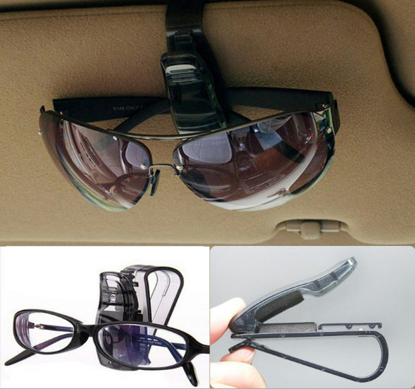 ซื้อ-1-แถม-1-ที่หนีบแว่นตาในรถยนต์-ที่หนีบเเว่น-สีดำ
