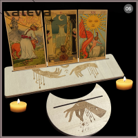 [Kateva] COD 2/4pcs ไม้ TAROT Card Stand for Witch divination เครื่องมือแสดงผู้ถือแท่นบูชา