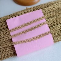 10 Yards Wholesale Dark Gold Lace Ribbon Decorative Lace Trim for DIY Wedding Christmas Craft DIY Sewing Accessories Fabric  Material