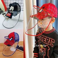 COD DSFDGESERRRRR Spiderman child protective cap蜘蛛侠儿童防护帽防飞沫帽春夏男童棒球帽3-9岁5女宝宝遮脸鸭舌帽️ 乐嘟嘟️