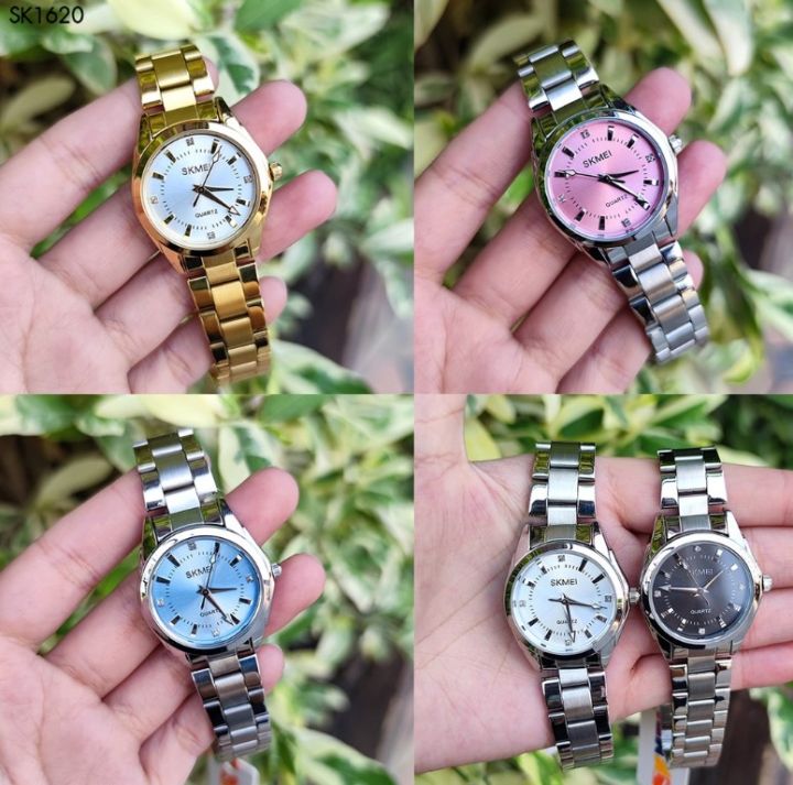 ถูกที่สุด-รับส่วนลด-ลดเพิ่มอีก-skmei-1620-luruxy-diamond-dial-นาฬิกาข้อมือผู้หญิง-นาฬิกา-นาฬิกาข้อมือ-นาฬิกาข้อมือแบรนด์แท้-นาฬิกาใส่ออกงาน-นาฬิกาสวยๆ-นาฬิกาแฟชั่น-ระบบควอตซ์-สายเหล็กสแตน-นาฬิกาข้อมือ
