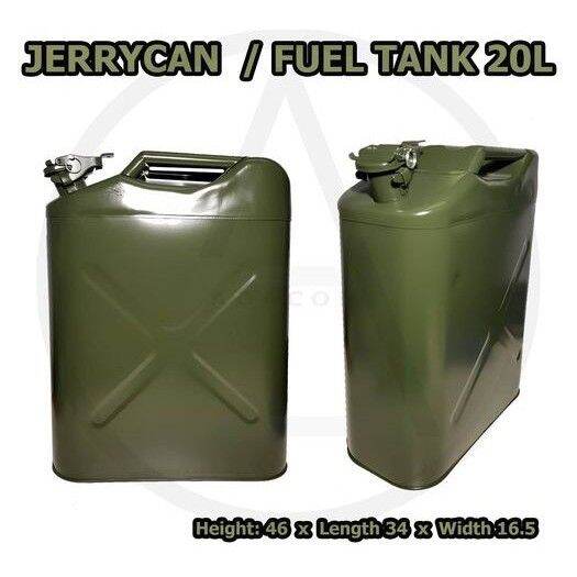 ☛Jerry Can 10 liters Fuel Tank Metal Petrol and Diesel Lazada PH