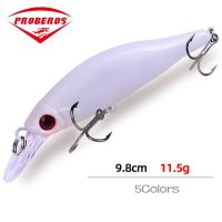 PRO BEROS  Minnow Lure Bait Bionic Bait 9.8cm/11.5g 8 Color ABS Freshwater Bait Hard Bait Fishing Accessories Hooks 8# Accessories