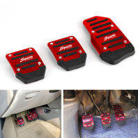 Universal Racing Manual Non-Slip Foot Pedal Pad Cover Automatic Gear ke Accelerator อลูมิเนียมอัลลอยด์รถอุปกรณ์ตกแต่งภายใน