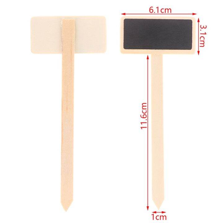 10pcs-mini-plant-labels-wooden-chalkboard-plant-markers-blackboard-signs-garden-flowers-plants-tags-garden-decoration-tools