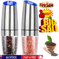 1PC 1PC Automatic Salt Pepper Grinder Gravity Electric Mill Adjustable Coarse