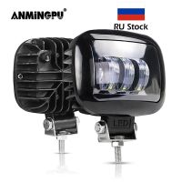 ANMINGPU ไฟทำงานแท่ง Led 5 "30W ไฟตัดหมอกบาร์ทำงาน LED 12V 24V สำหรับรถจี๊ป Nbmw Suv เรือ4WD 4X4สปอตไลท์รถ Atv Barra