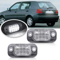 2Pc LED License Number Plate Light For VW Golf Golf MK3 Polo III Estate Classic Polo Variant For Seat Coidoba 6K Cordoba Vario