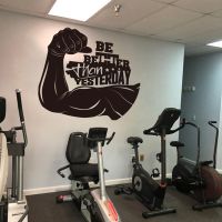 Large Be Better Than Yesterday Gym Office Wall Decal Muscle Fitness Crossfit Office Inspirational Quote Vinyl Wall Sticker C771