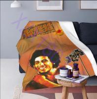 Living room, bedroom, sofa bed, maple leaf velvet blanket for picnic, Bob Marley music decoration reggae blanket 16