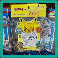 จุ๊บพรบ. รถยนต์ ลิขสิทธิ์แท้ Pokemon ลายหน้ารวม 1ชิ้น #กรอบป้ายภาษี #ป้ายภาษี