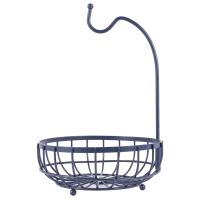 Kitchen Basket Fruit and Vegetable Basket Banana Hanger Basket Drain Rack Holder Snack Tray Table Storage Stand