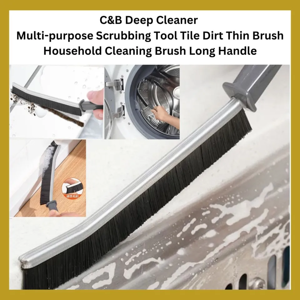 Thin store cleaning brush