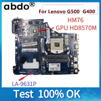 VIWGP/GR LA-9631P เมนบอร์ด Lenovo G500เมนบอร์ดแล็ปท็อป G400 PGA989 HM76 HD8570M GPU/R5 M230 DDR3งานทดสอบ100%