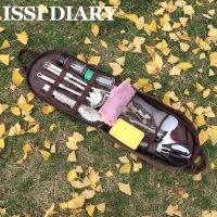 ISSI DIARY 18pcs ตั้งแคมป์เครื่องใช้ไฟฟ้าพกพากระเป๋าทำอาหารกลางแจ้งแคมป์ปิกนิกอุปกรณ์เสริมครัวเดินทางชุดเครื่องครัวแบบพกพา