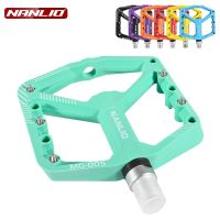 【hot】 NanLio MTB Flat Pedal Bearings Mountain Anti-slip Big Foot DU Bushing Colorful Plastic 9/16