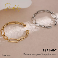 Studify | Elegant Bracelet วัสดุไทเทเนียม เบาสวมใส่สบาย ไม่ลอก ไม่ดำ ไม่สนิม เหมาะกับคนแพ้ง่าย