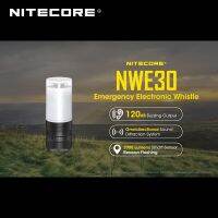 นกหวีดอิเล็กทรอนิกส์ฉุกเฉิน NWE30 NITECORE มีเอาต์พุต120dB ส่งเสียงดังและสัญญาณสัญญาณกระพริบได้ถึง2000ลูเมน