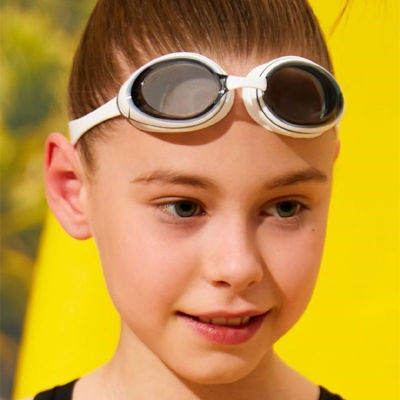AUS แว่นตาว่ายน้ำสำหรับเด็กที่มีพลัง (สายตาสั้นองศา-สีขาว) แว่นตาว่ายน้ำ Googles ป้องกันหมอก