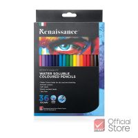 phc8 ชุดระบายสี สีน้ำ สีโปสเตอร์ อย่างดี สีฝุ่น สีเทียน สีชอ Renaissance สีไม้ สีไม้ระบายน้ำ 36 สี จำนวน 1 กล่อง