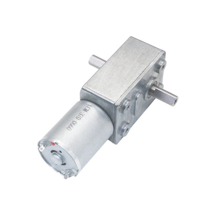 Jgy370 6v Dual Output Shaft Reducer Motors 12v Volt Dc Worm Geared Double Shaft Motor 24v Dc