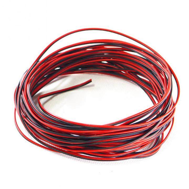 hot-สายไฟฟ้า10ม-ไฟฟ้า2พินเครื่องประดับ-diy-22awg-ทองแดงวงจรไฟฟ้าและชิ้นส่วน