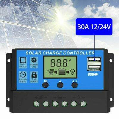 MPPT Solar Charge Controller 12V 24V LCD Display โซลาชาร์จเจอร์ ควบคุมการชาร์จพลังงานแสงอาทิตย์แบบ Dual USB รุ่น 60A YAYA