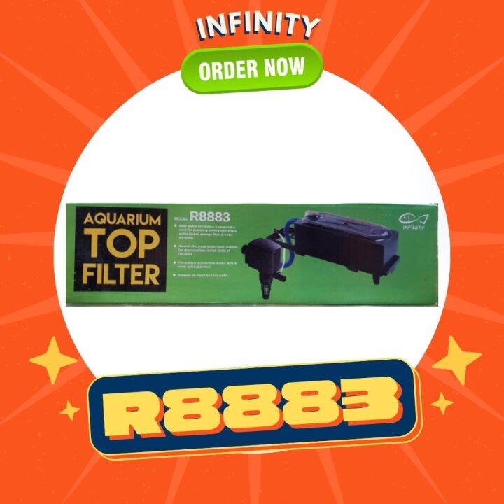 Infinity Aquarium Top Overhead Filter 30 Watts R8883 For 50 75