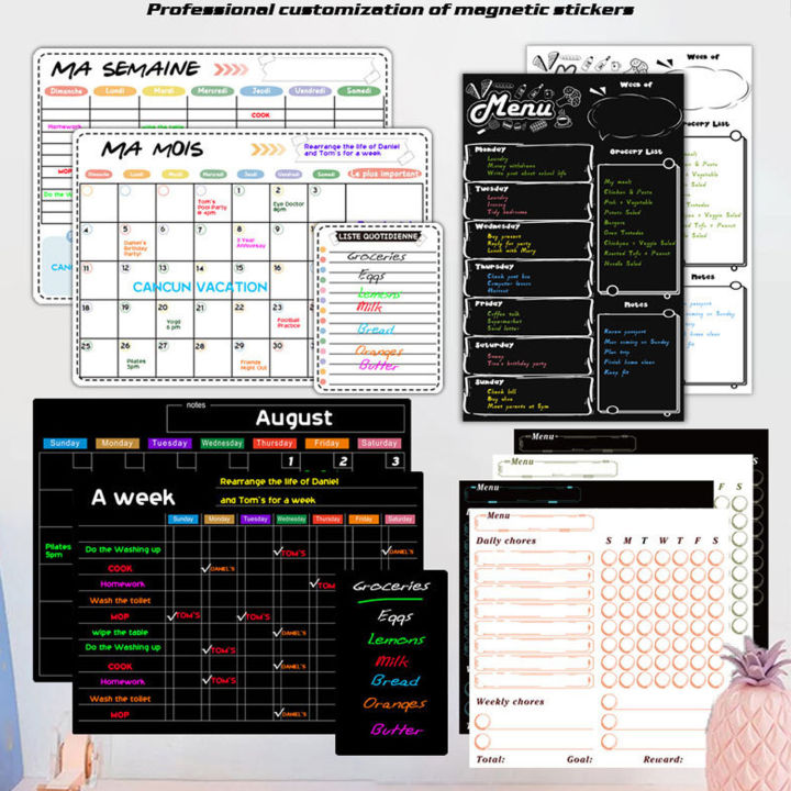 ขนาดแม่เหล็กรายสัปดาห์รายเดือน-planner-ปฏิทินที่ลบไวท์บอร์ดแห้งครอบครัวบ้านสำนักงานหมายเหตุข้อความวาดแม่เหล็กติดตู้เย็นกระดานสติกเกอร์-magnetic-weekly-housework-dry-erase-board-ปฏิทินกระดานข้อความวางแ