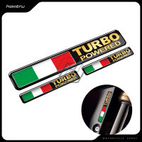 3D Italy Flag Turbo Powered Sticker Motorcycle Tank Decal Car Tail Turbo Stickers