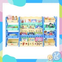 HelloMom ชั้นของเล่น ชั้นหนังสือเด็ก ชั้นต่อข้าง Toys and Book shelf วางหนังสือ 4 ชั้น ชั้นวางหนังสือ ชั้นวางของเล่น